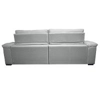 Sofá Retrátil e Reclinável 2,35m Molas Ensacadas Cama inBox Big Home com Bordado 3D Linho Cinza Claro - 6