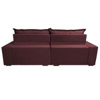 Sofá Retrátil e Reclinável 2,32m com Molas Ensacadas Cama Inbox Supreme Tecido Suede Velusoft Vinho - 6