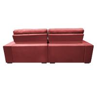 Sofá Retrátil e Reclinável 2,32m Molas Ensacadas Cama inBox Brasil Velusoft Vermelho - 6