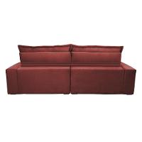 Sofá Retrátil e Reclinável 2,52m com Molas Ensacadas Cama inBox Soft Tecido Suede Vermelho - 7