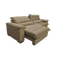 Sofá Retrátil e Reclinável 2,52m com Molas Ensacadas Cama inBox Aconchego Tecido Suede Castor - 7