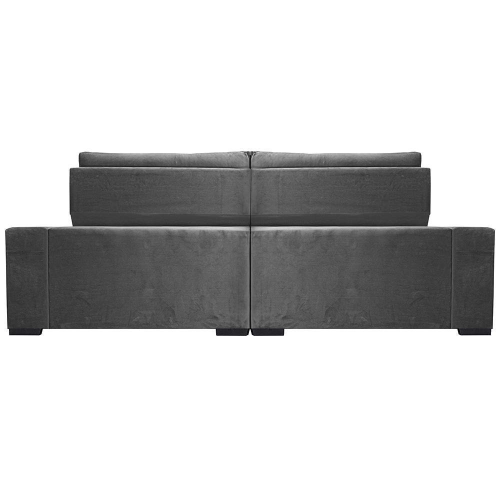 Sofá Retrátil e Reclinável 2,15m Cama inBox Big Star com SoftGel D40 Velupluma Cinza - 6