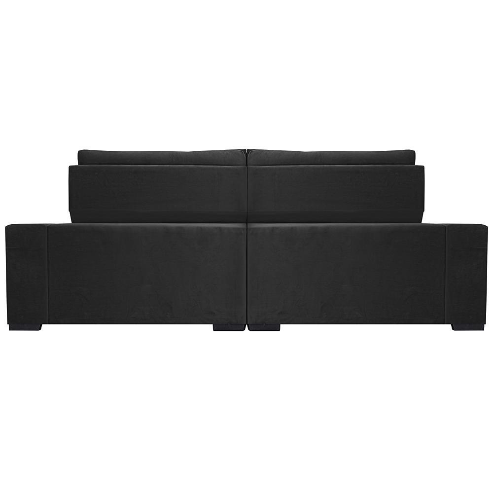 Sofá Retrátil e Reclinável 2,15m Cama inBox Big Star com SoftGel D40 Velupluma Preto - 6