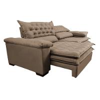 Sofá Retrátil e Reclinável 2,52m Molas Ensacadas Cama inBox Alemanha com Espuma Viscoelástico Velusoft Castor - 7