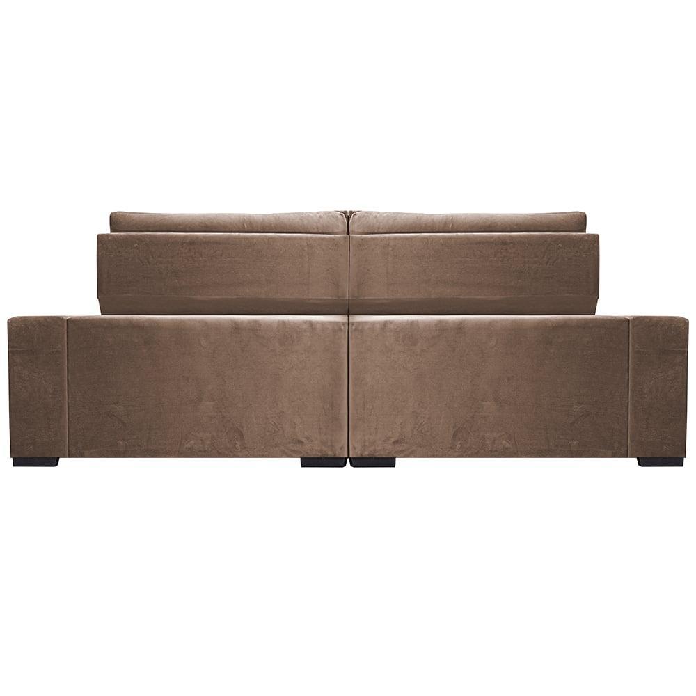 Sofá Retrátil e Reclinável 2,55m Cama inBox Big Star com SoftGel D40 Velupluma Castor - 6