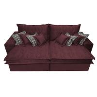 Sofá Retrátil e Reclinável 2,72m com Molas Ensacadas Cama Inbox Supreme Tecido Suede Velusoft Vinho - 5