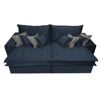 Sofá Retrátil e Reclinável 2,92m com Molas Ensacadas Cama Inbox Supreme Tecido Suede Velusoft Azul - 5