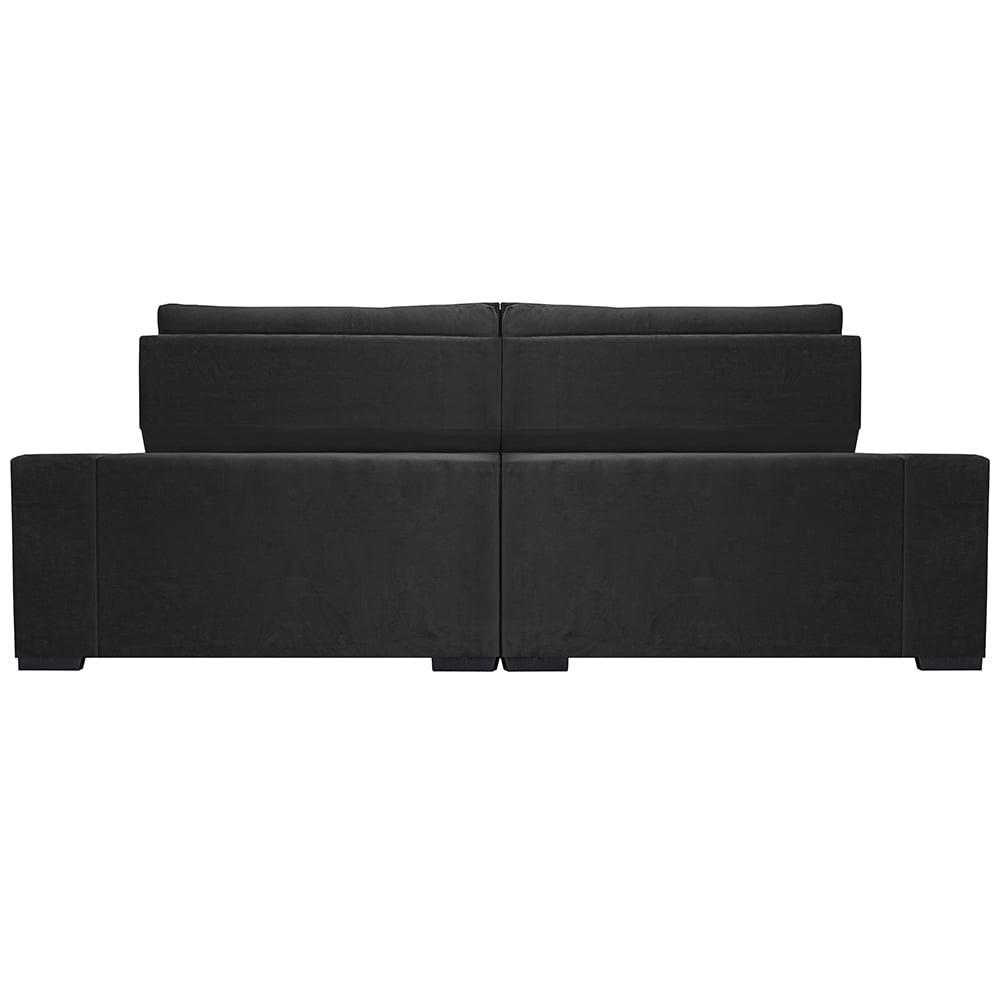 Sofá Retrátil e Reclinável 2,75m Cama inBox Big Star com SoftGel D40 Velupluma Preto - 6