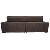 Sofá Retrátil e Reclinável 2,95m Molas Ensacadas Cama inBox Style Thermo Gel Linho Marrom - 6