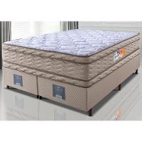 Cama Box Queen Colchão OrtoFirm + Box 158x198x71 Double Face Espuma D33 Dourado - 1