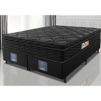 Cama Box King Colchão OrtoFirm Black + Box 193x203x67 One Face Espuma D33 Preto - 1