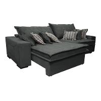 Sofá Retrátil e Reclinável 3,12m com Molas Ensacadas Cama Inbox Supreme Tecido Suede Velusoft Cinza - 7