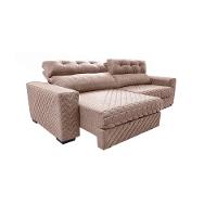 Sofá Retrátil e Reclinável 3,15m Molas Ensacadas Cama inBox Style Thermo Gel Linho Bege Escuro - 8