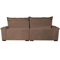 Sofá Retrátil e Reclinável 3,15m Cama inBox Big Fresh com SoftGel D40 Velupluma Castor - 6