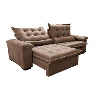 Sofá Retrátil e Reclinável 3,15m Cama inBox Big Fresh com SoftGel D40 Velupluma Castor - 7