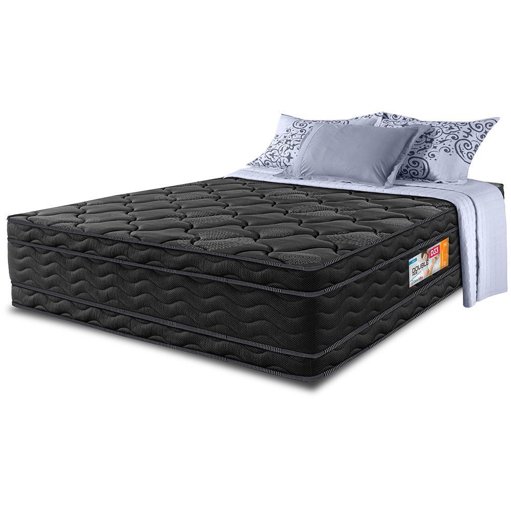 Colchão Casal OrtoFirm Black 138x188x32 Double Face Espuma D33 Preto - 1