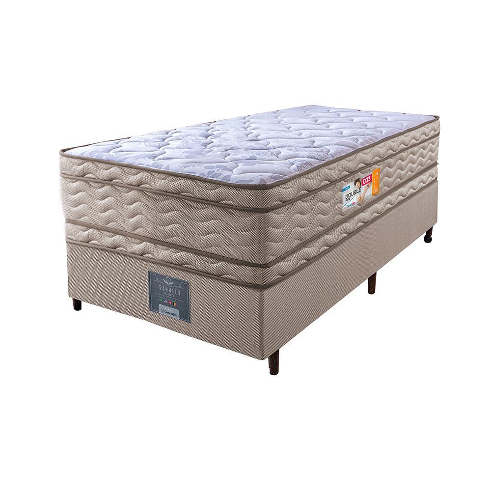 Cama Box Solteiro Colchão OrtoFirm + Box 88x188x71 Double Face Espuma D33 Dourado - 5