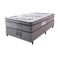 Cama Box Solteiro Colchão OrtoFirm + Box 88x188x67 One Face Espuma D45 Cinza - 5