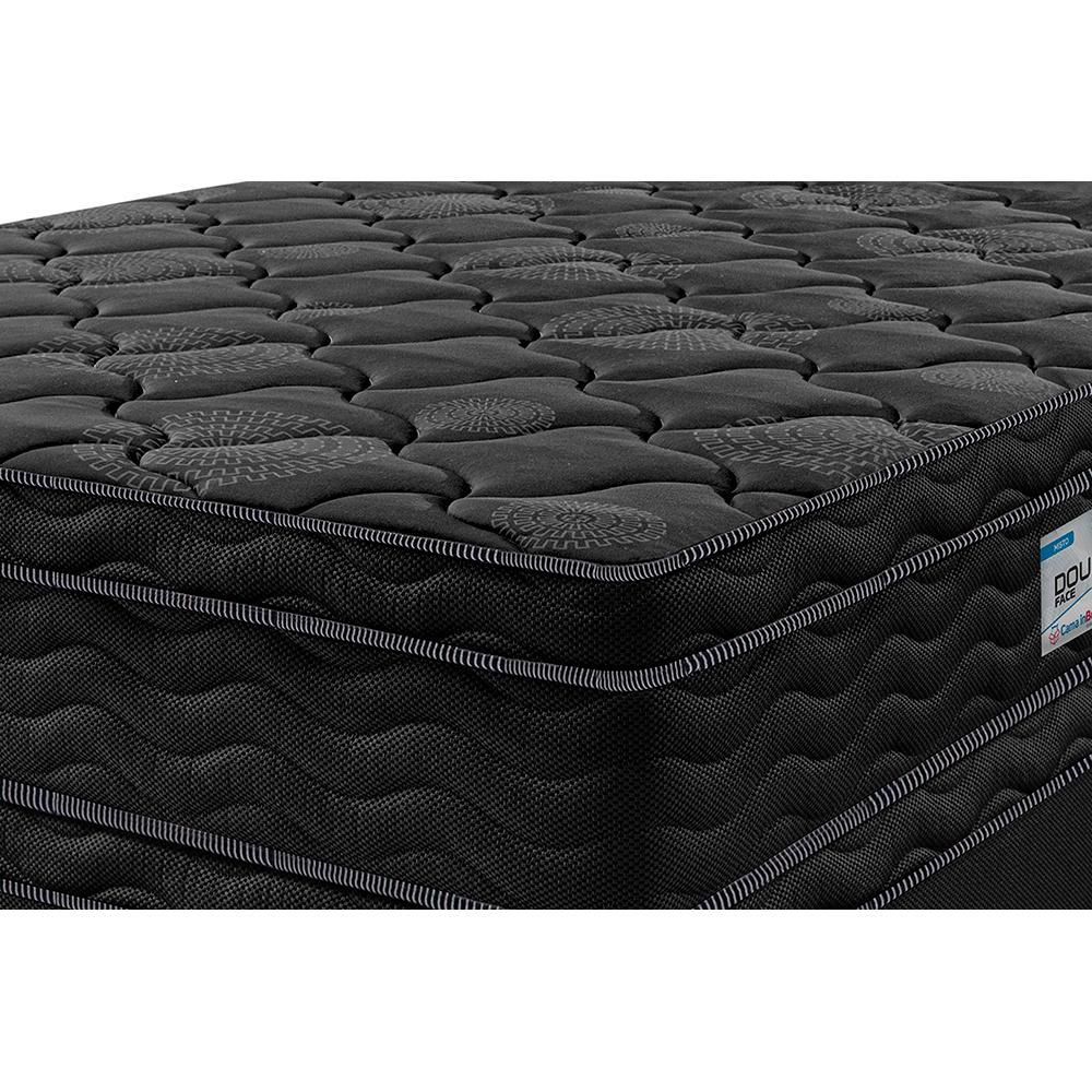 Cama Box Queen Colchão OrtoFirm Black + Box 158x198x71 Double Face Espuma D33 Preto - 4