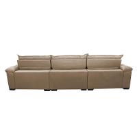 Sofá Retrátil e Reclinável 4,12m Molas Ensacadas Cama inBox Botonê Espuma Viscoelástico Bege - 6