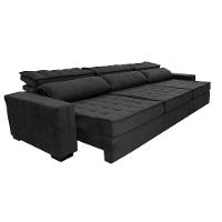 Sofá Retrátil e Reclinável 3,85m Cama inBox Big Star com SoftGel D40 Velupluma Preto - 7