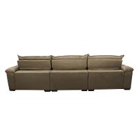 Sofá Retrátil e Reclinável 4,12m Molas Ensacadas Cama inBox Botonê Espuma Viscoelástico Castor - 6