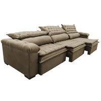 Sofá Retrátil e Reclinável 4,12m Molas Ensacadas Cama inBox Botonê Espuma Viscoelástico Castor - 8