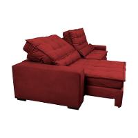 Sofá Retrátil e Reclinável com Molas Ensacadas Cama inBox Gold 3,12m Tecido Suede Velusoft Vermelho - 8