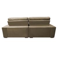 Sofá Retrátil e Reclinável com Molas Ensacadas Cama inBox Master 2,32m Tecido Suede Castor - 6