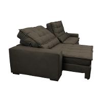 Sofá Retrátil e Reclinável com Molas Ensacadas Cama inBox Gold 2,92m Tecido Suede Velusoft Café - 7