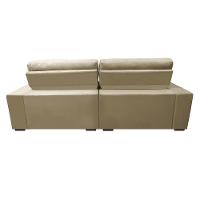 Sofá Retrátil e Reclinável com Molas Ensacadas Cama inBox Master 2,32m Tecido Suede Bege - 6