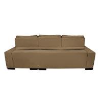 Sofá Retrátil e Reclinável Cama inBox Diamond 2,52m Tecido Suede Velusoft Castor - 6