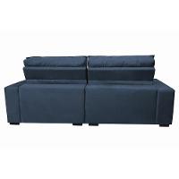 Sofá Retrátil e Reclinável com Molas Ensacadas Cama inBox Gold 2,72m Tecido Suede Velusoft Azul - 6
