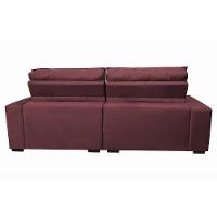 Sofá Retrátil e Reclinável com Molas Ensacadas Cama inBox Gold 2,32m Tecido Suede Velusoft Vinho - 6