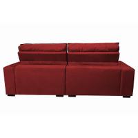 Sofá Retrátil e Reclinável com Molas Ensacadas Cama inBox Gold 2,32m Tecido Suede Velusoft Vermelho - 6