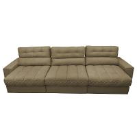 Sofá Retrátil e Reclinável com Molas Ensacadas Cama inBox Master 3,22m Tecido Suede Bege - 5