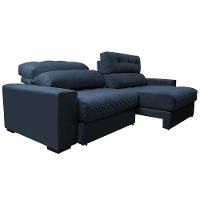 Sofá Retrátil e Reclinável com Molas Ensacadas Cama inBox Master 2,72m Tecido Suede Azul - 8