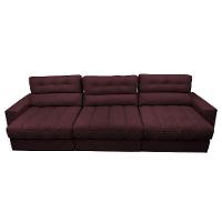 Sofá Retrátil e Reclinável com Molas Ensacadas Cama Inbox Master 3,82m Tecido Suede Vinho - 5