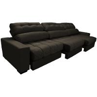 Sofá Retrátil e Reclinável com Molas Ensacadas Cama Inbox Master 3,82m Tecido Suede Café - 8