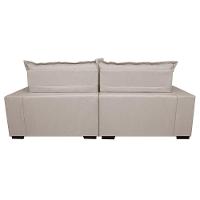 Sofá Retrátil e Reclinável com Molas Ensacadas Cama inBox Prime 2,92m Tecido Linho Bege Claro - 6