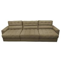 Sofá Retrátil e Reclinável com Molas Ensacadas Cama Inbox Master 3,52m Tecido Suede Bege - 5