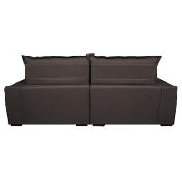 Sofá Retrátil e Reclinável com Molas Ensacadas Cama inBox Prime 2,52m Tecido Linho Marrom - 6