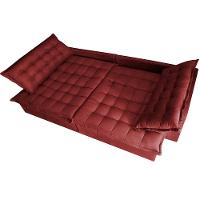 Sofá Retrátil Reclinável e Cama 2,35m Cama inBox Flex Suede Velusoft Vermelho - 5