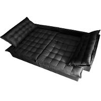 Sofá Retrátil Reclinável e Cama 2,75m Cama inBox Flex Suede Velusoft Preto - 5