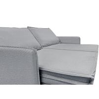 Sofá Sem Caixa Retrátil Baú 1,75m Lounge Linho Cinza Claro Cama inBox - 5