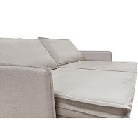 Sofá Sem Caixa Retrátil Baú 1,95m Lounge Linho Bege Claro Cama inBox - 5