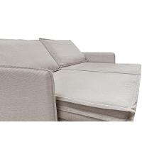 Sofá Sem Caixa Retrátil Baú 1,75m Lounge Linho Bege Claro Cama inBox - 5