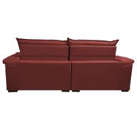 Sofá Retrátil, Reclinável Molas Ensacada Cama inBox Botonê 2,12m Espuma Viscoelástico Suede Vermelho - 5