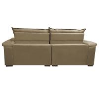 Sofá Retrátil e Reclinável Molas Ensacadas Cama inBox Botonê 2,32m Espuma Viscoelástico Suede Castor - 6