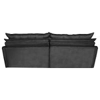 Sofá Sem Caixa Retrátil e Reclinável 1,95m Cama inBox Versátil Suede Velusoft Preto - 6